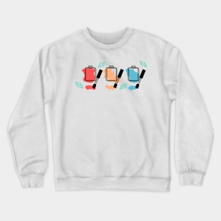 Modern Nail Polish Art Crewneck Sweatshirt